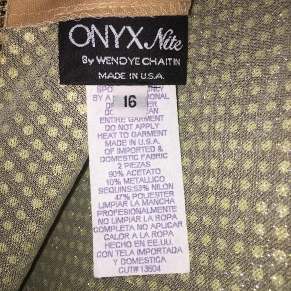 Shimmering Mother of the bride Gown with jacket Onyx Nite by Wendye Chaitin 16 - Picture 5 of 16